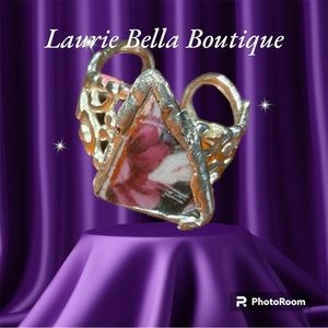 Vintage Broken China Ring